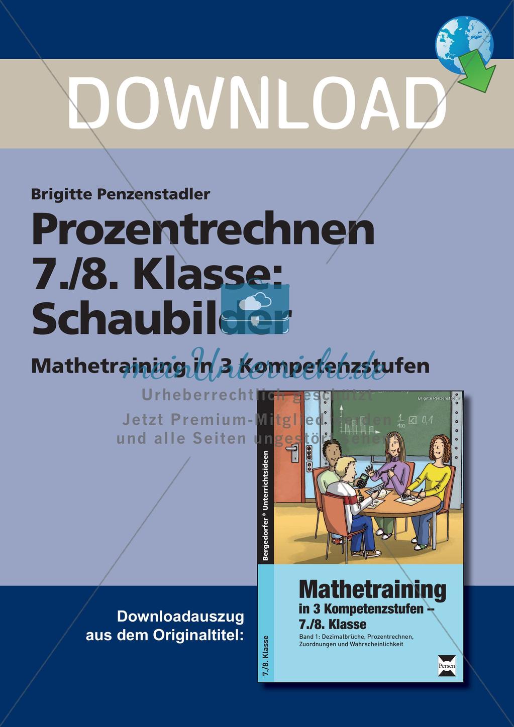 Prozentrechnen: Schaubilder Preview 1
