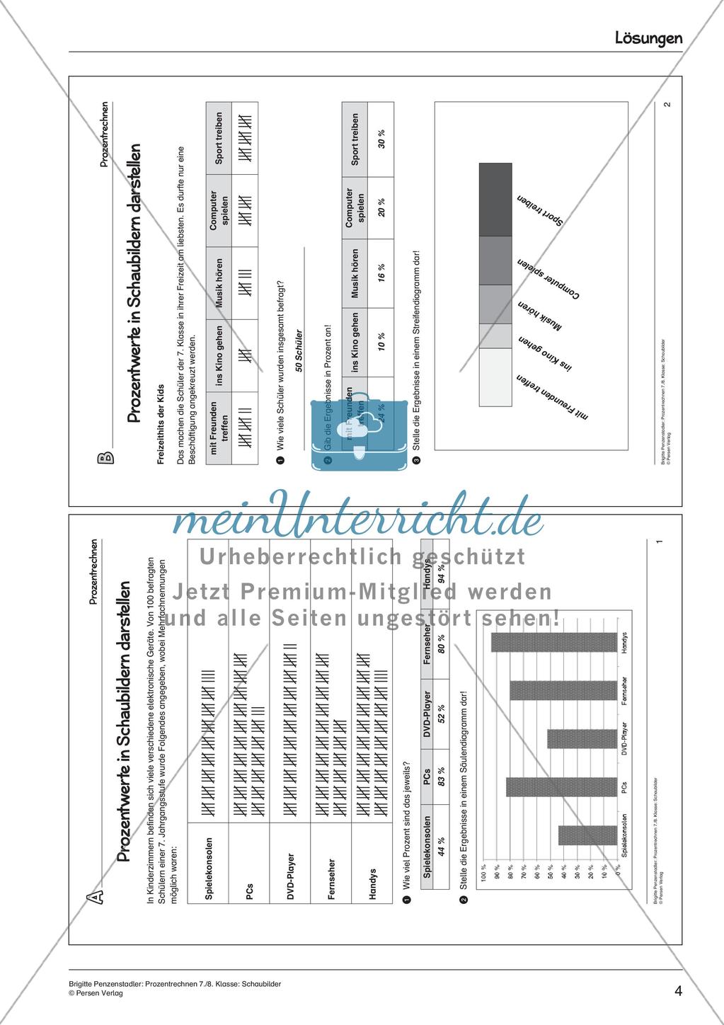 Prozentrechnen: Schaubilder Preview 6