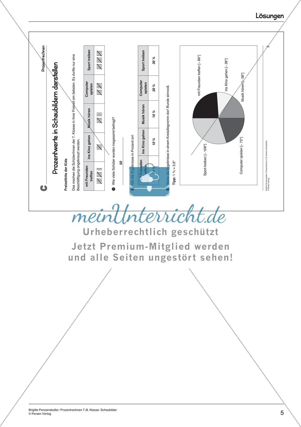 Prozentrechnen: Schaubilder Preview 7