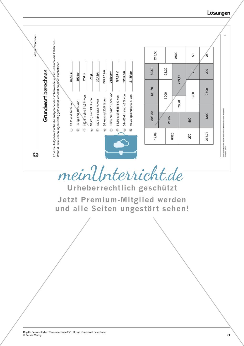 Die Berechnung von Grundwerten Preview 7