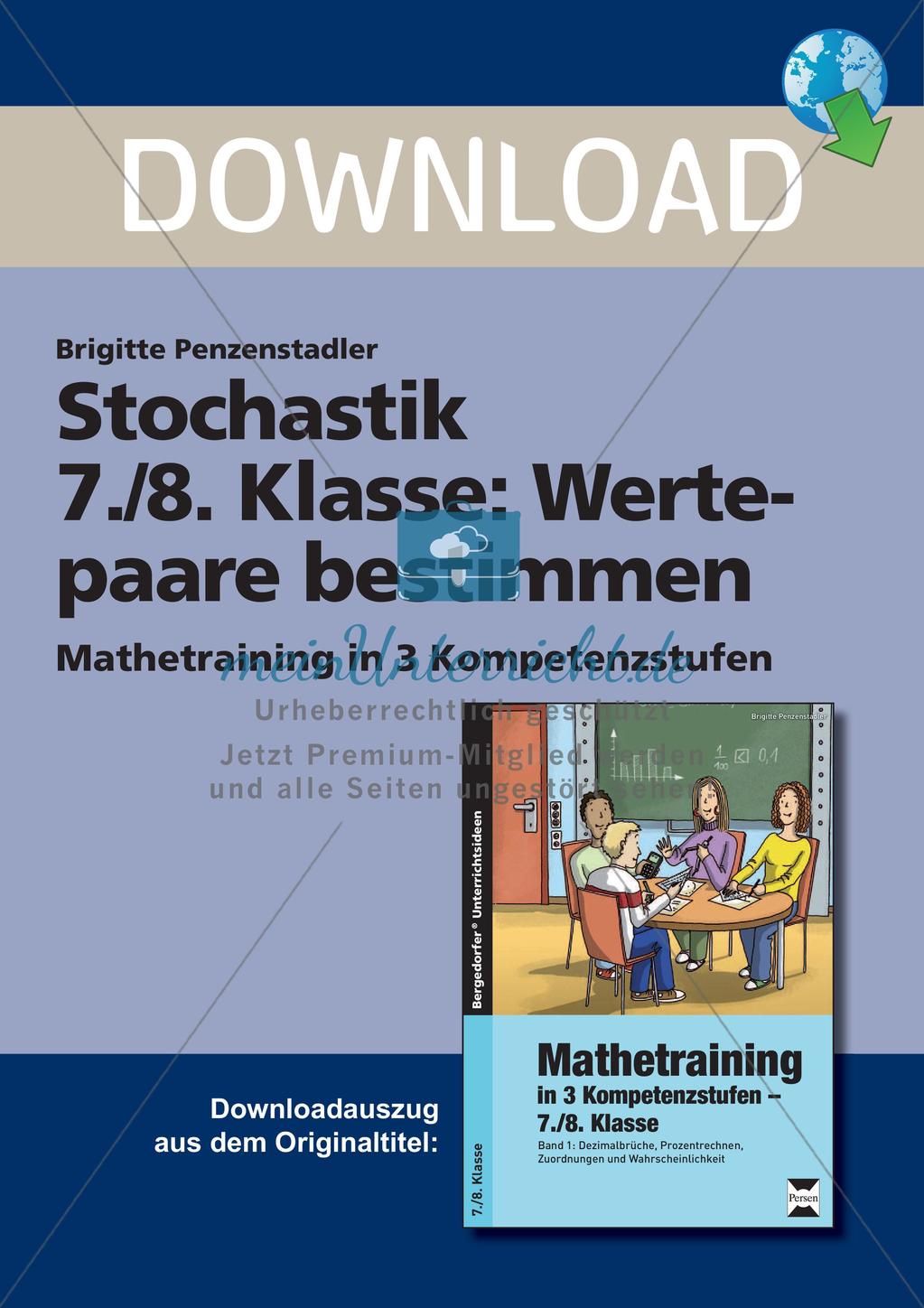 Stochastik: Die Bestimmung von Wertpaaren Preview 1