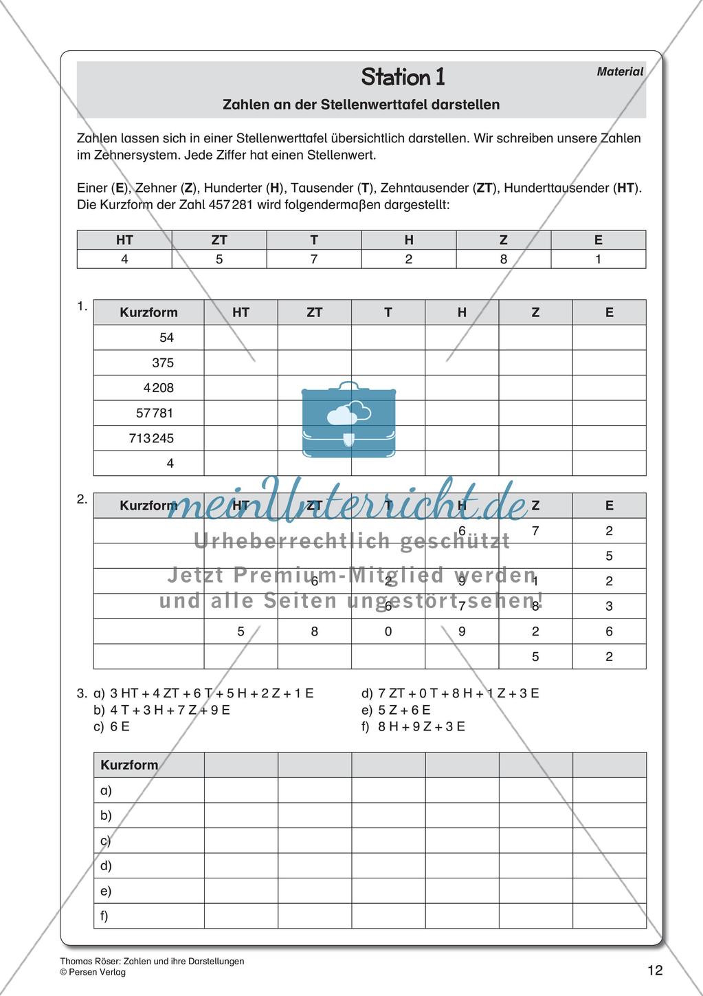 Zahlen und ihre Darstellungen Preview 14