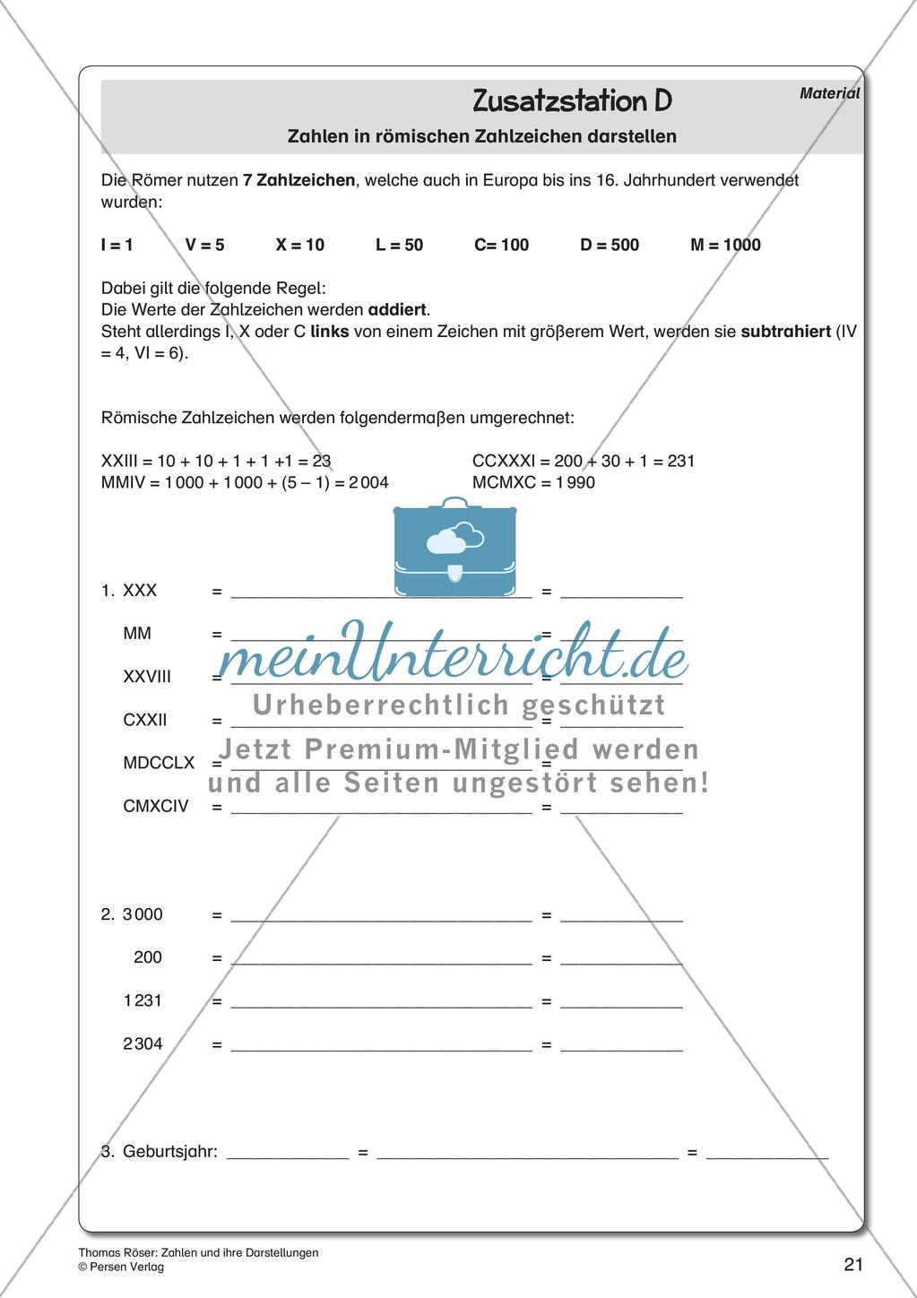Zahlen und ihre Darstellungen Preview 23