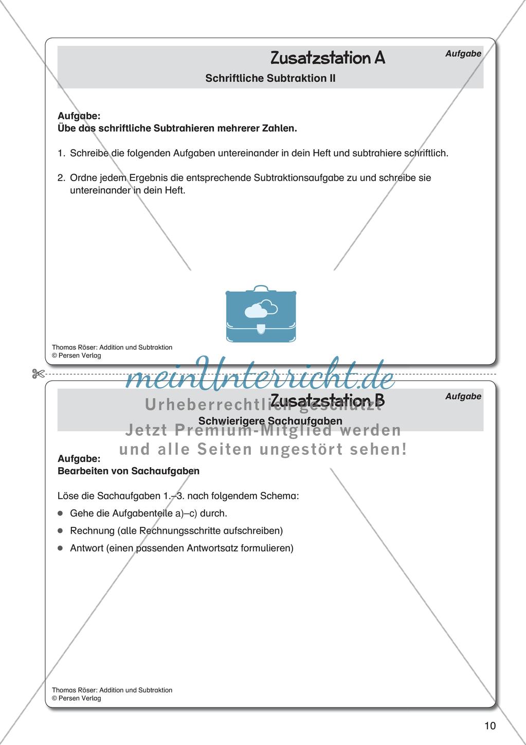 Addition und Subtraktion Preview 12