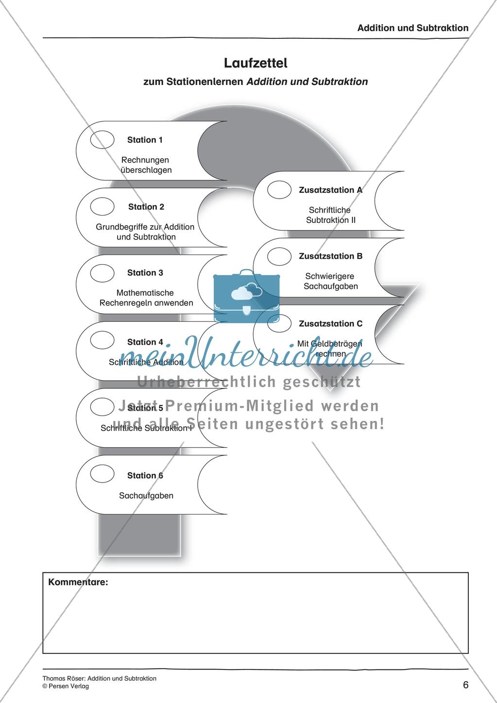 Addition und Subtraktion Preview 8