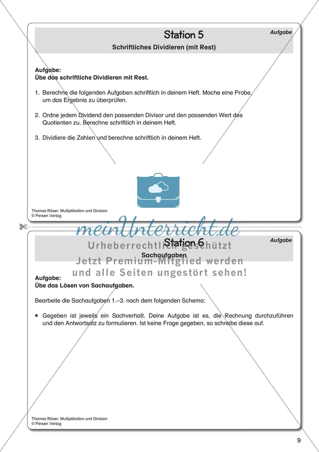 Multiplikation und Division Preview 11