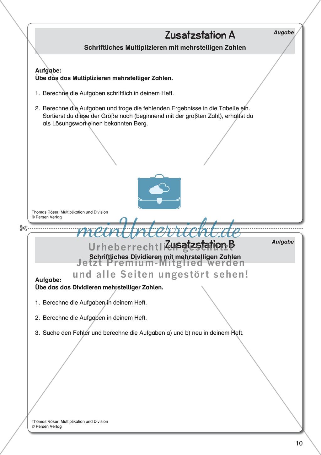 Multiplikation und Division Preview 12