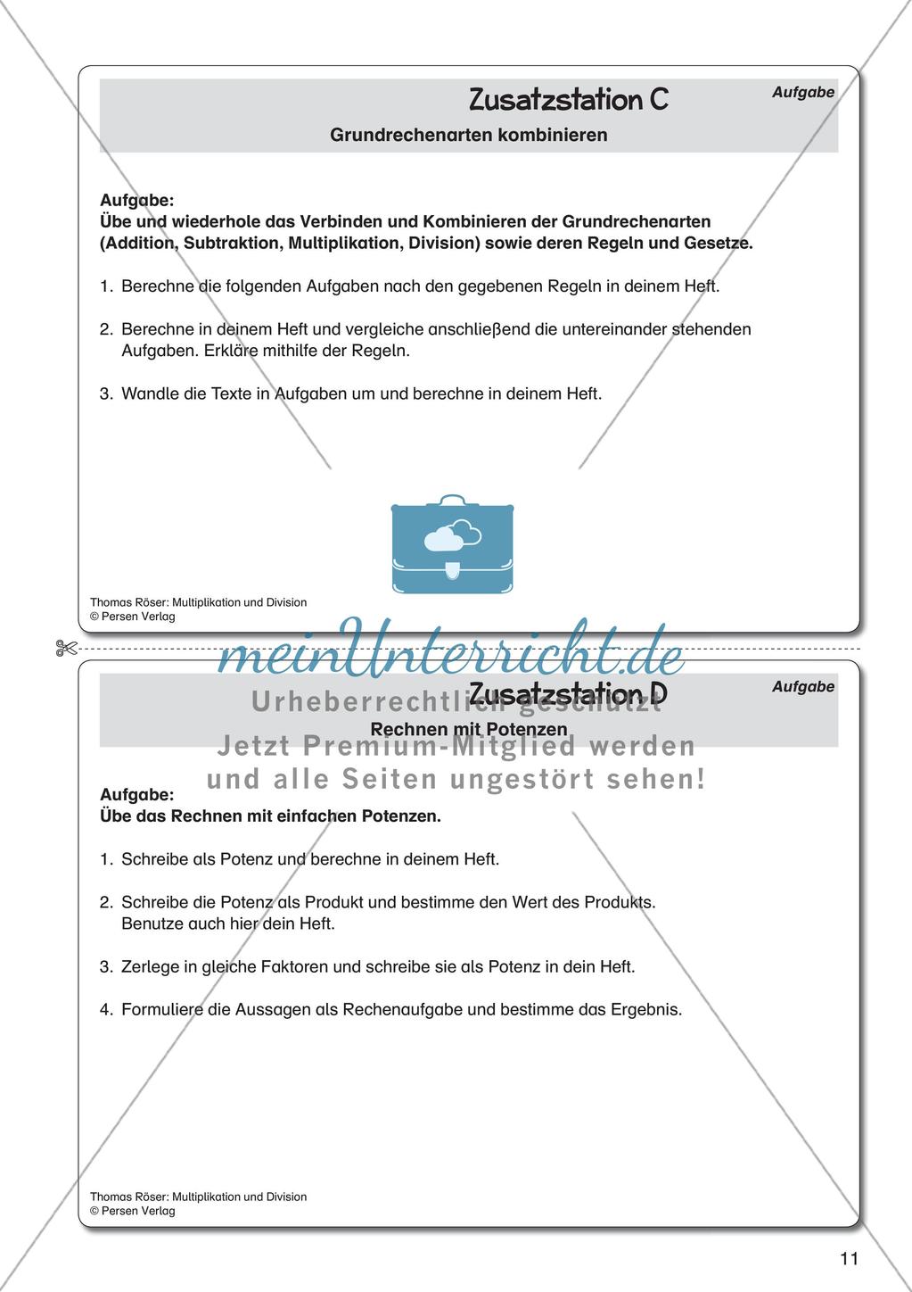 Multiplikation und Division Preview 13