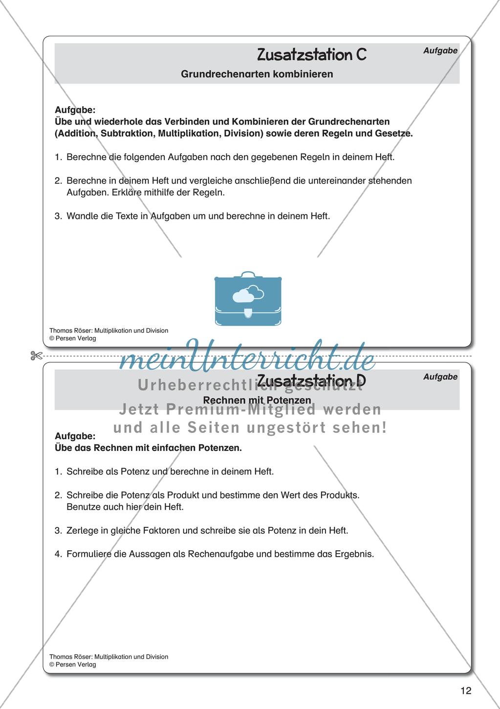Multiplikation und Division Preview 14