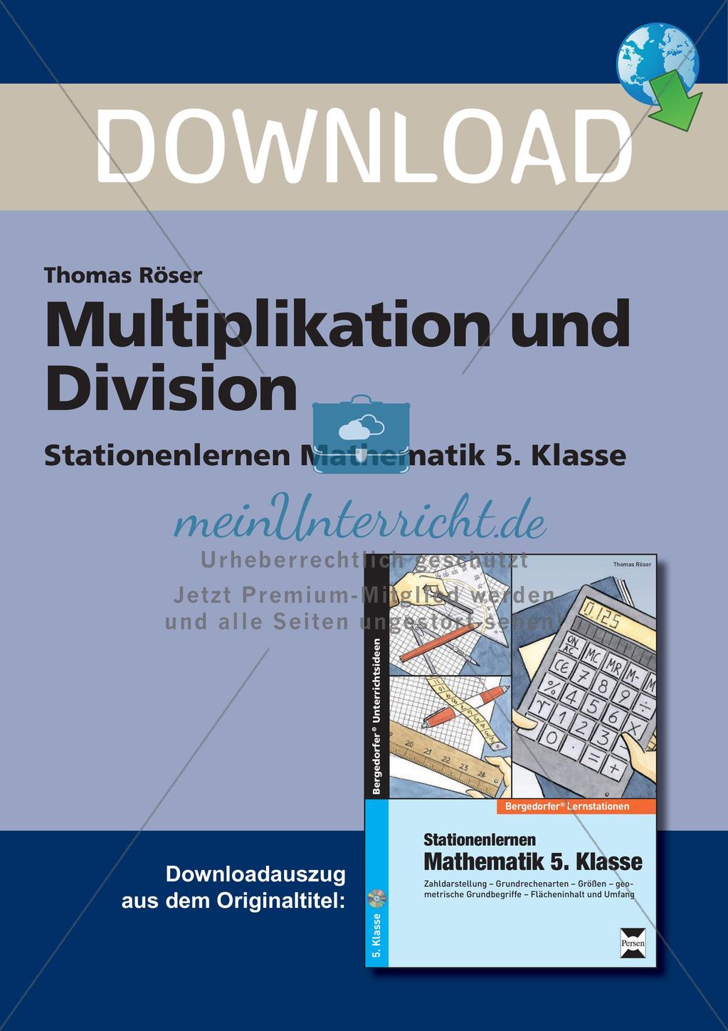 Multiplikation und Division Preview 1