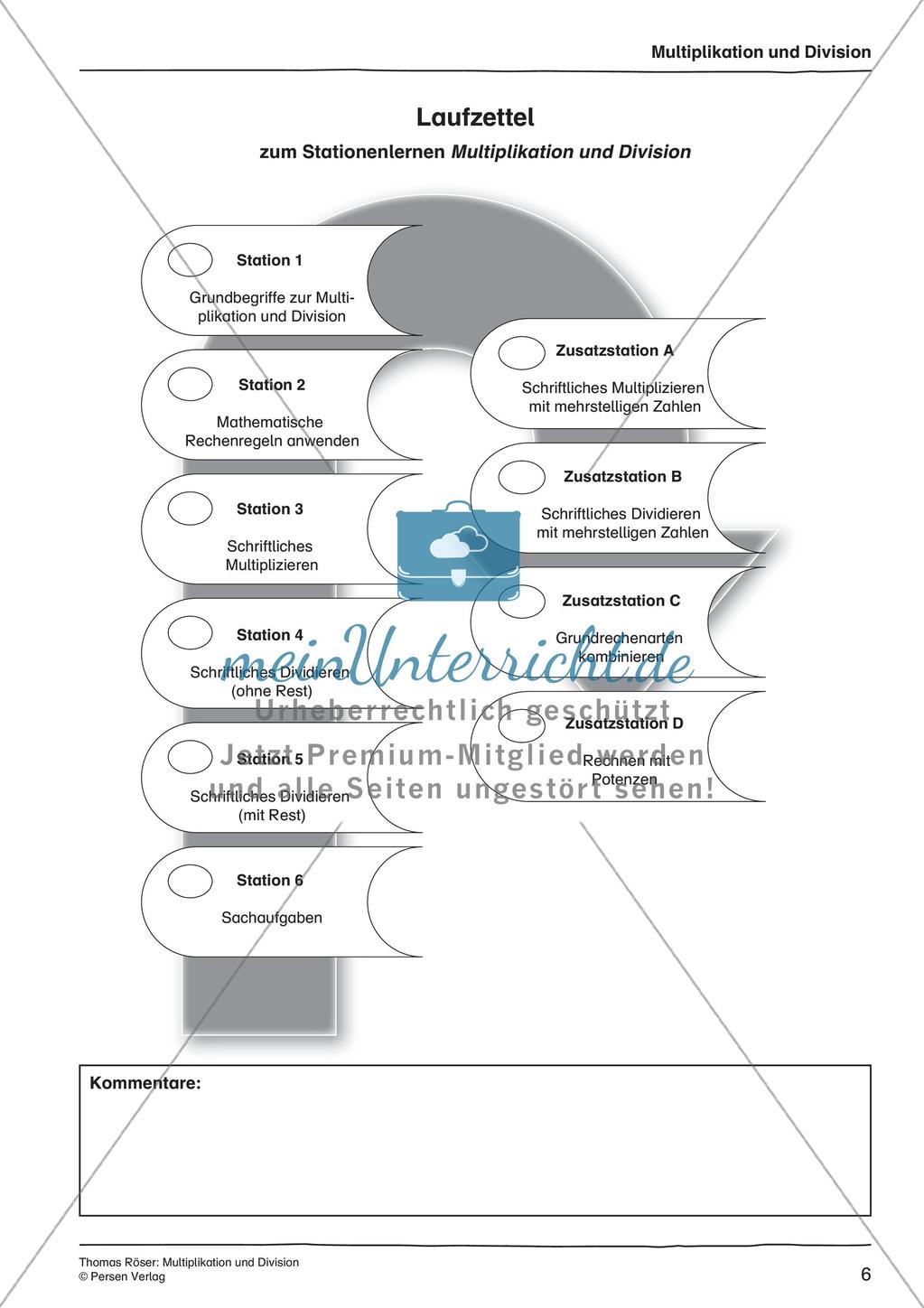 Multiplikation und Division Preview 8