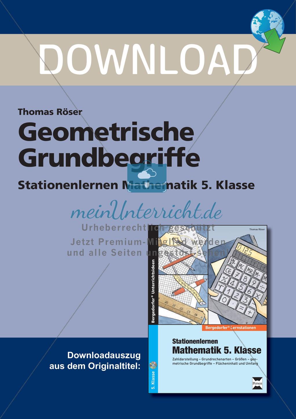 Geometrische Grundbegriffe Preview 1