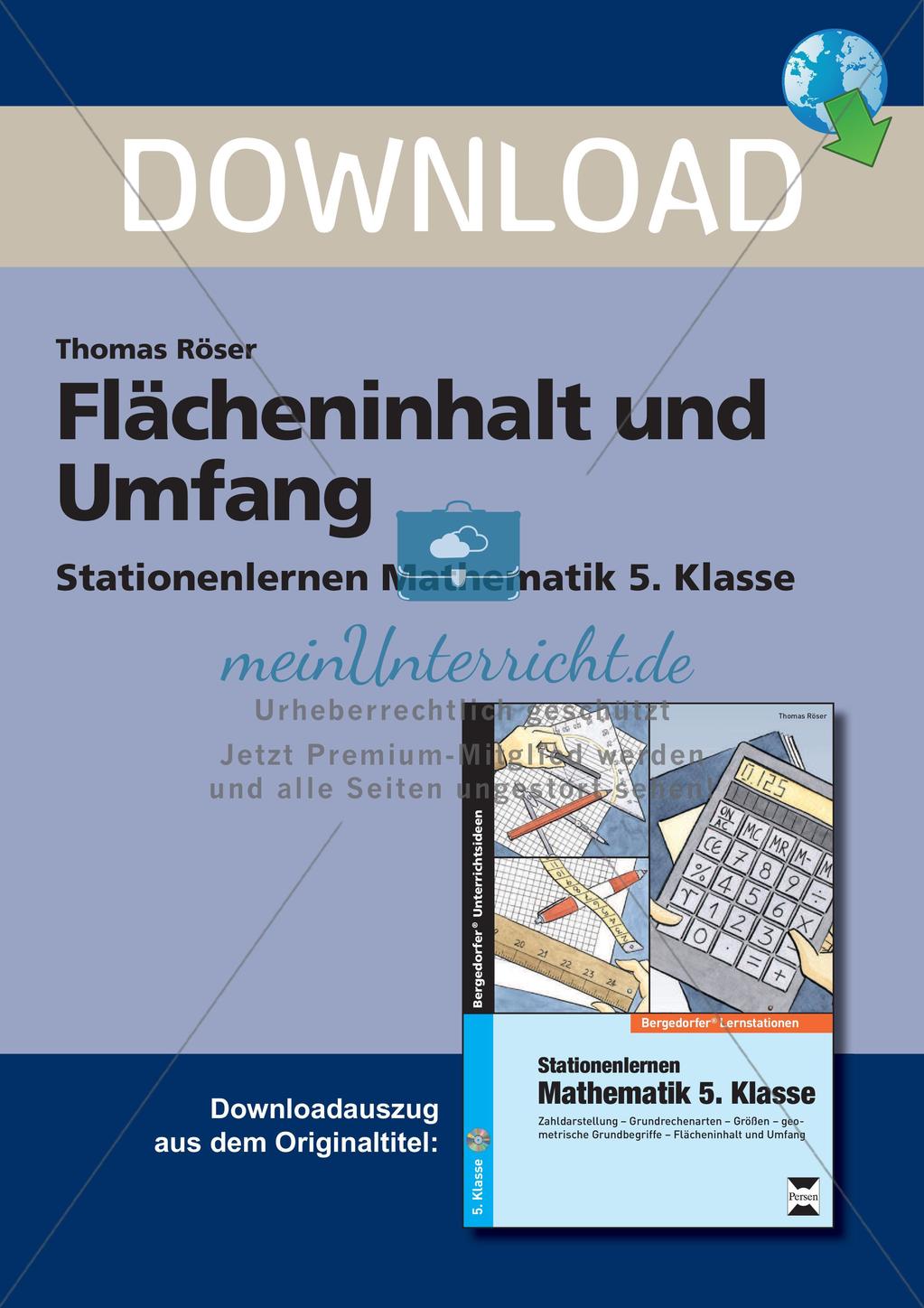 Flächeninhalt und Umfang Preview 1