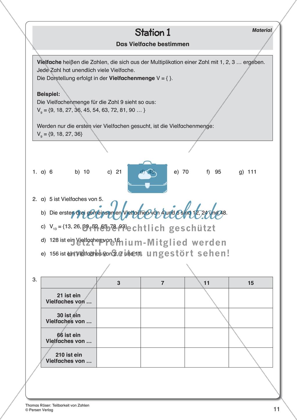 Teilbarkeit von Zahlen Preview 13