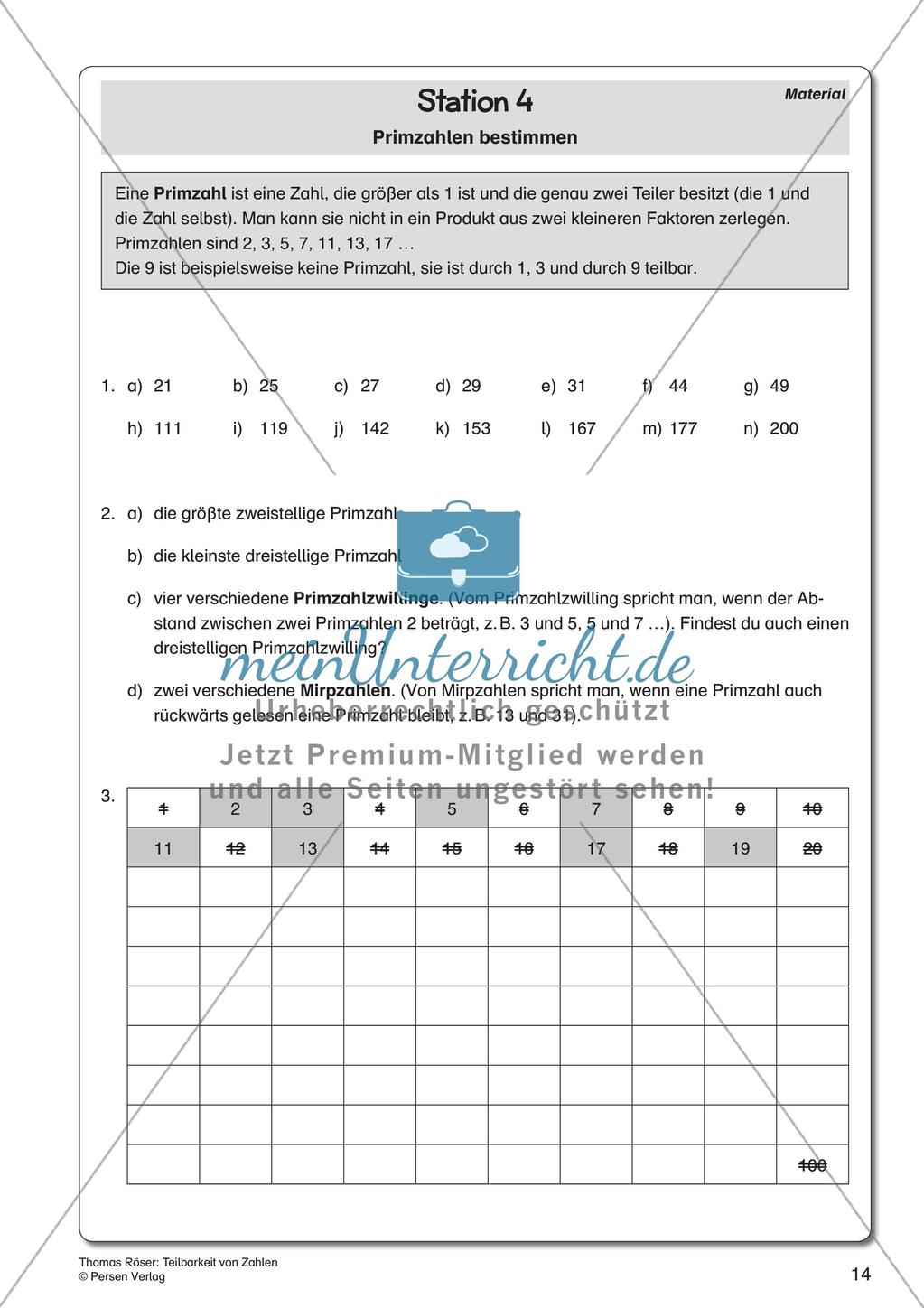 Teilbarkeit von Zahlen Preview 16