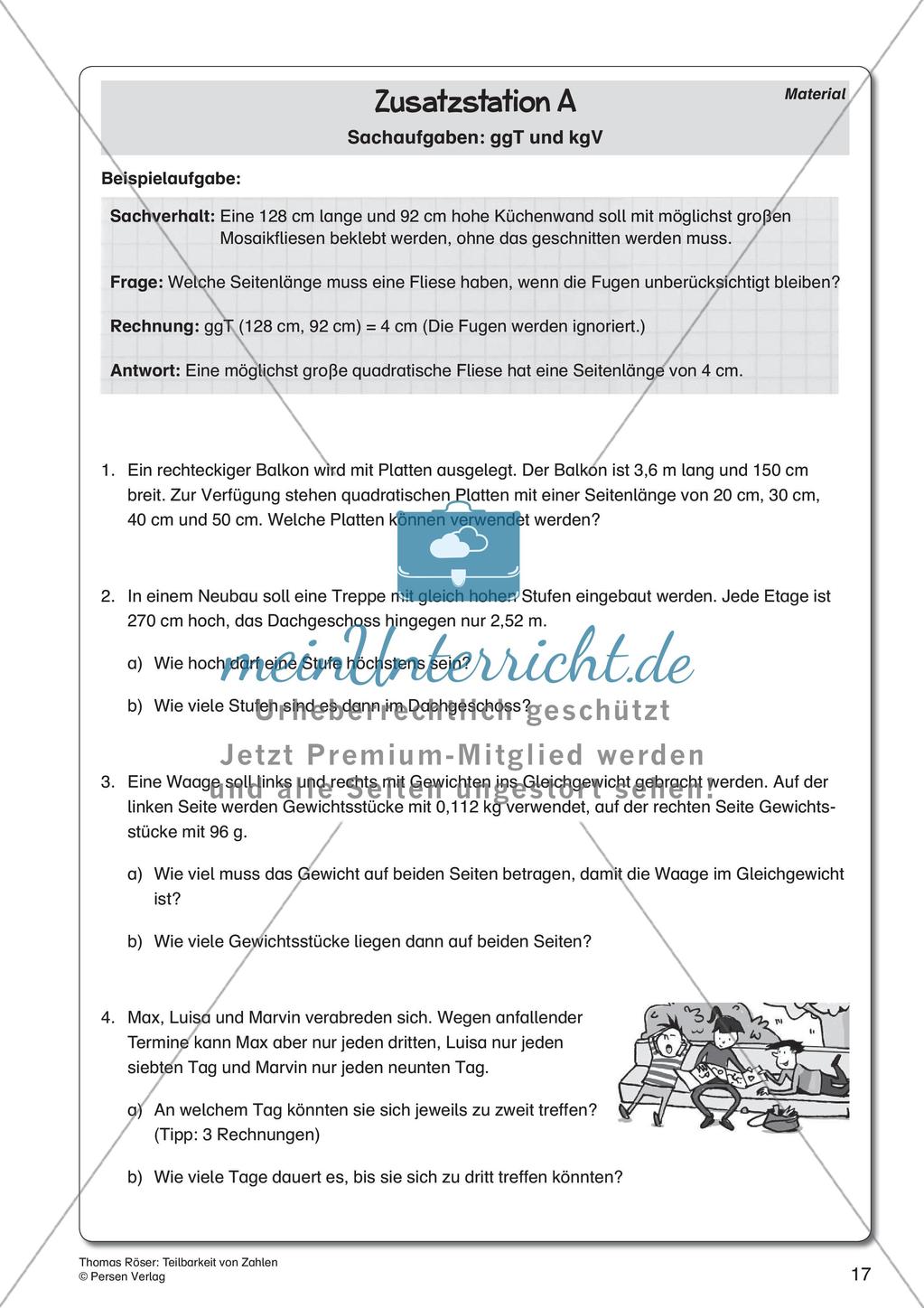 Teilbarkeit von Zahlen Preview 19