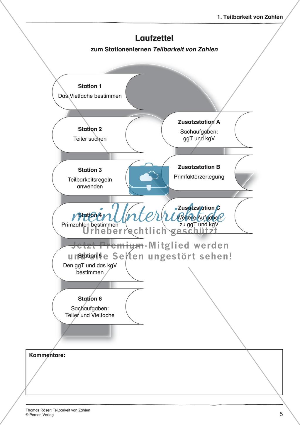 Teilbarkeit von Zahlen Preview 7