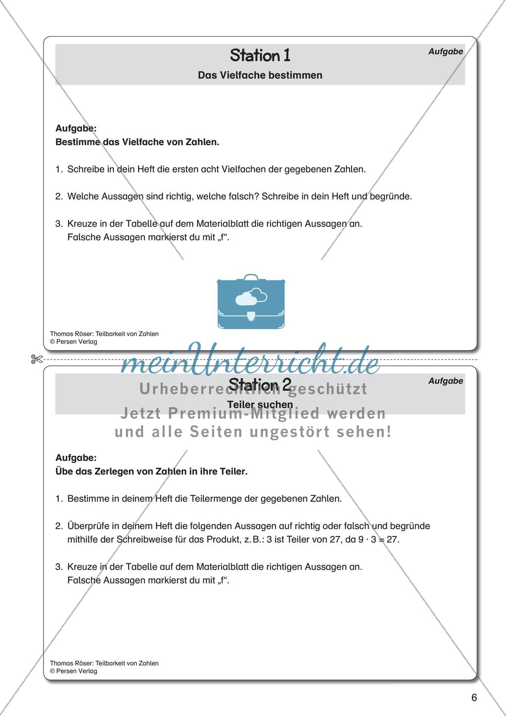Teilbarkeit von Zahlen Preview 8