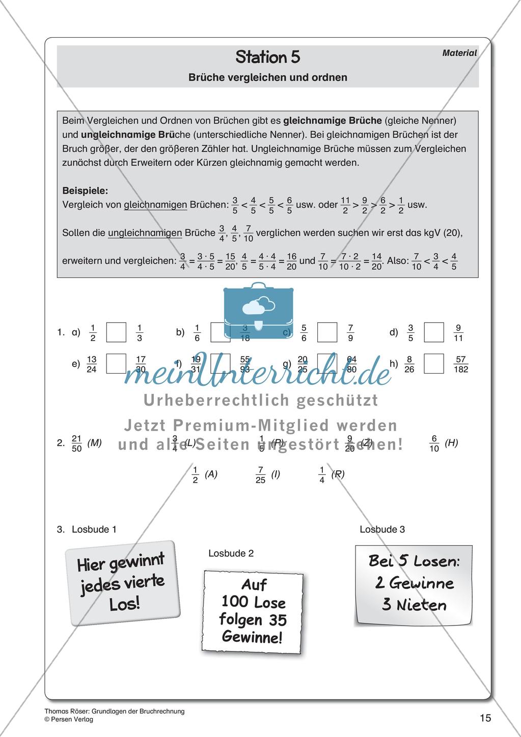 Die Grundlagen der Bruchrechnung Preview 17