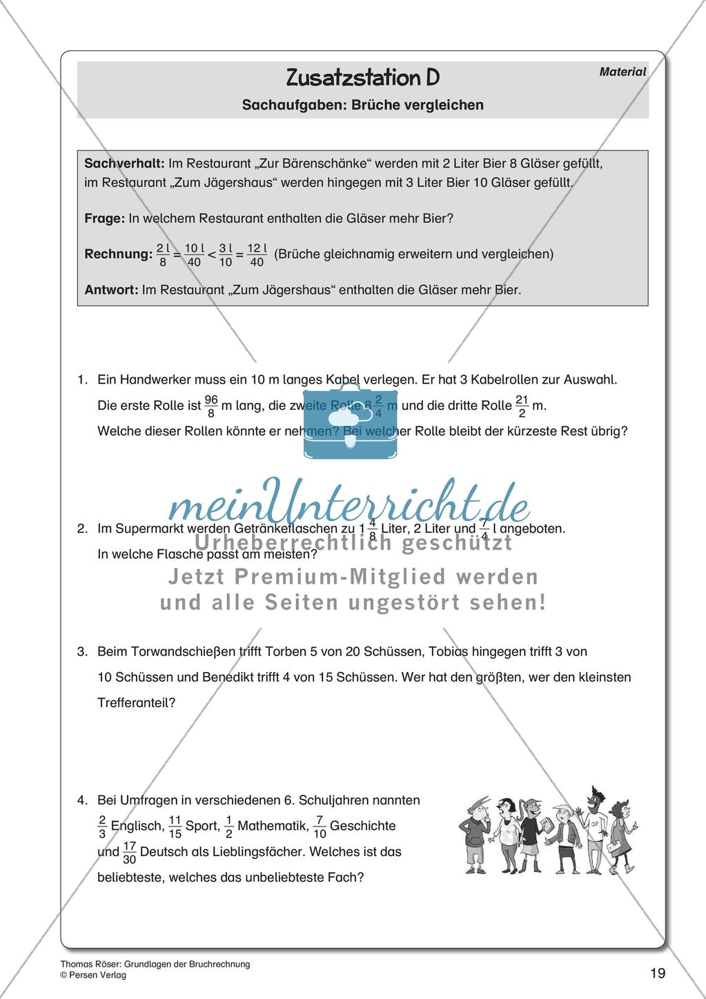 Die Grundlagen der Bruchrechnung Preview 21