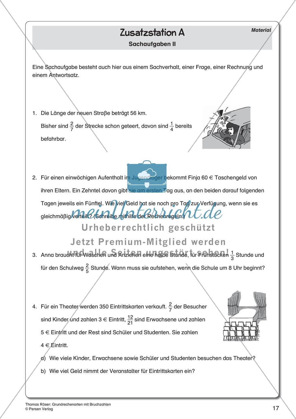 Die Grundrechenarten mit Bruchzahlen Preview 19