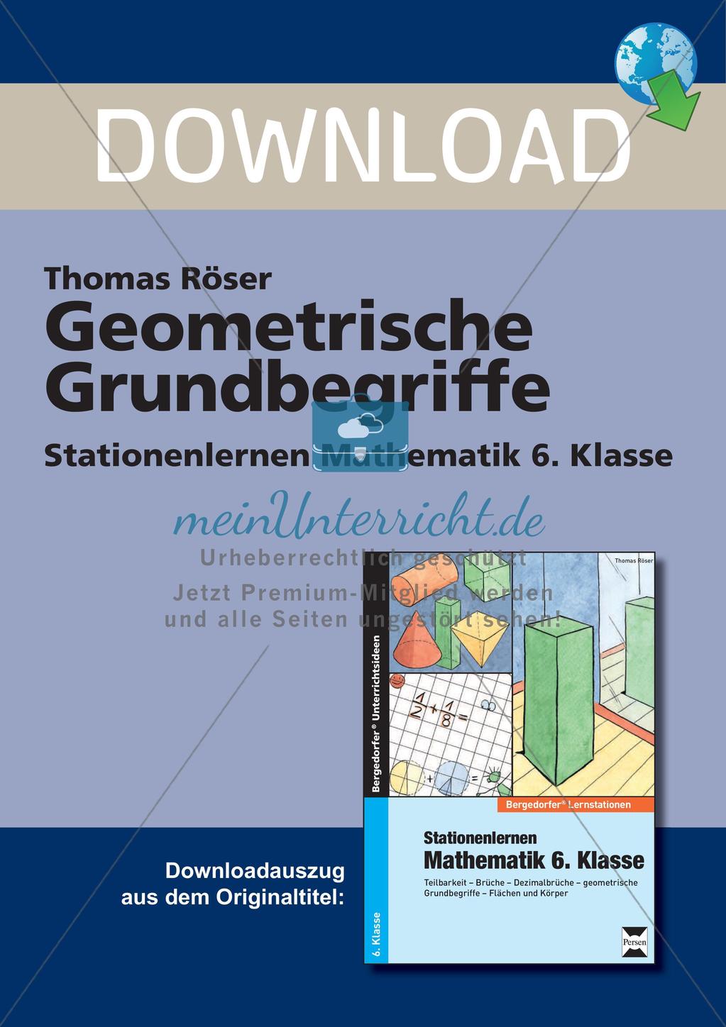Die geometrischen Grundbegriffe Preview 1