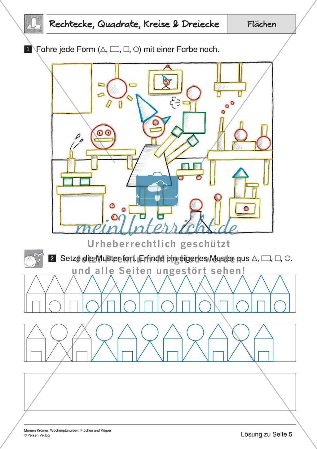 Wochenplanarbeit: Flächen und Körper Preview 29