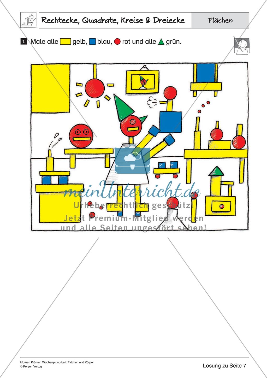 Wochenplanarbeit: Flächen und Körper Preview 31