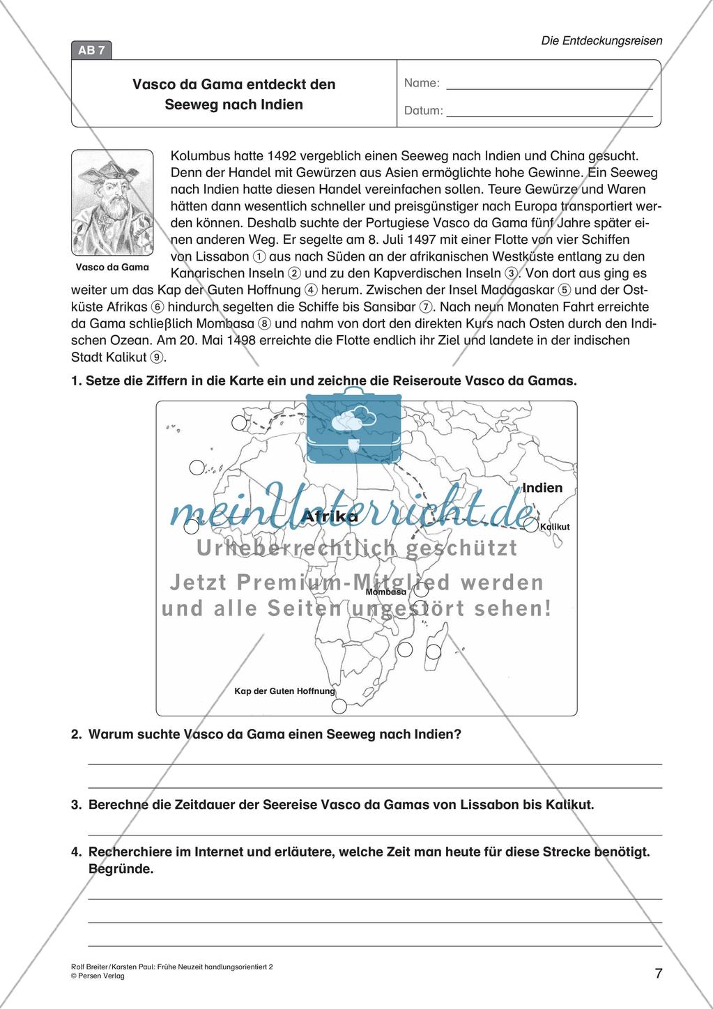Die Frühe Neuzeit: Die Entdeckungsreisen Preview 9