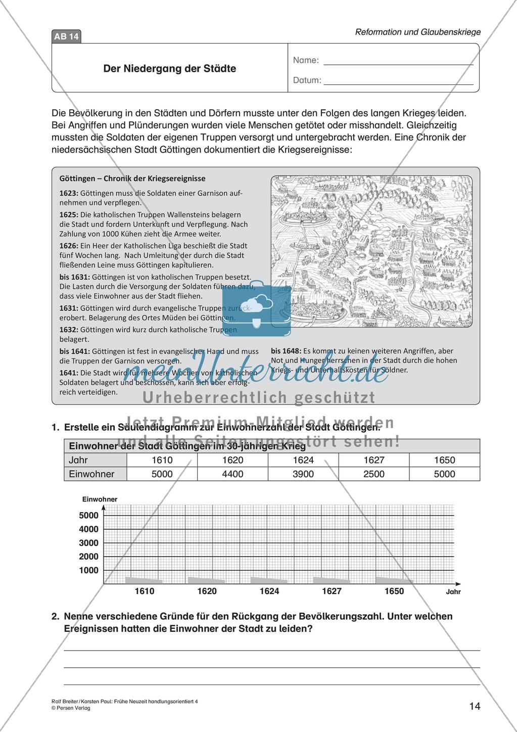 Die frühe Neuzeit: Die Reformation und die Glaubenskriege Preview 16