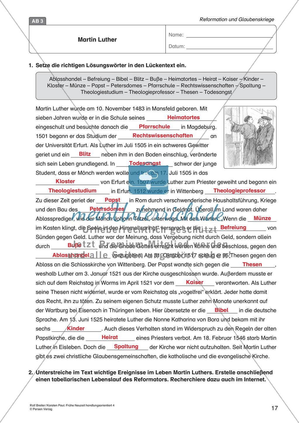 Die frühe Neuzeit: Die Reformation und die Glaubenskriege Preview 19