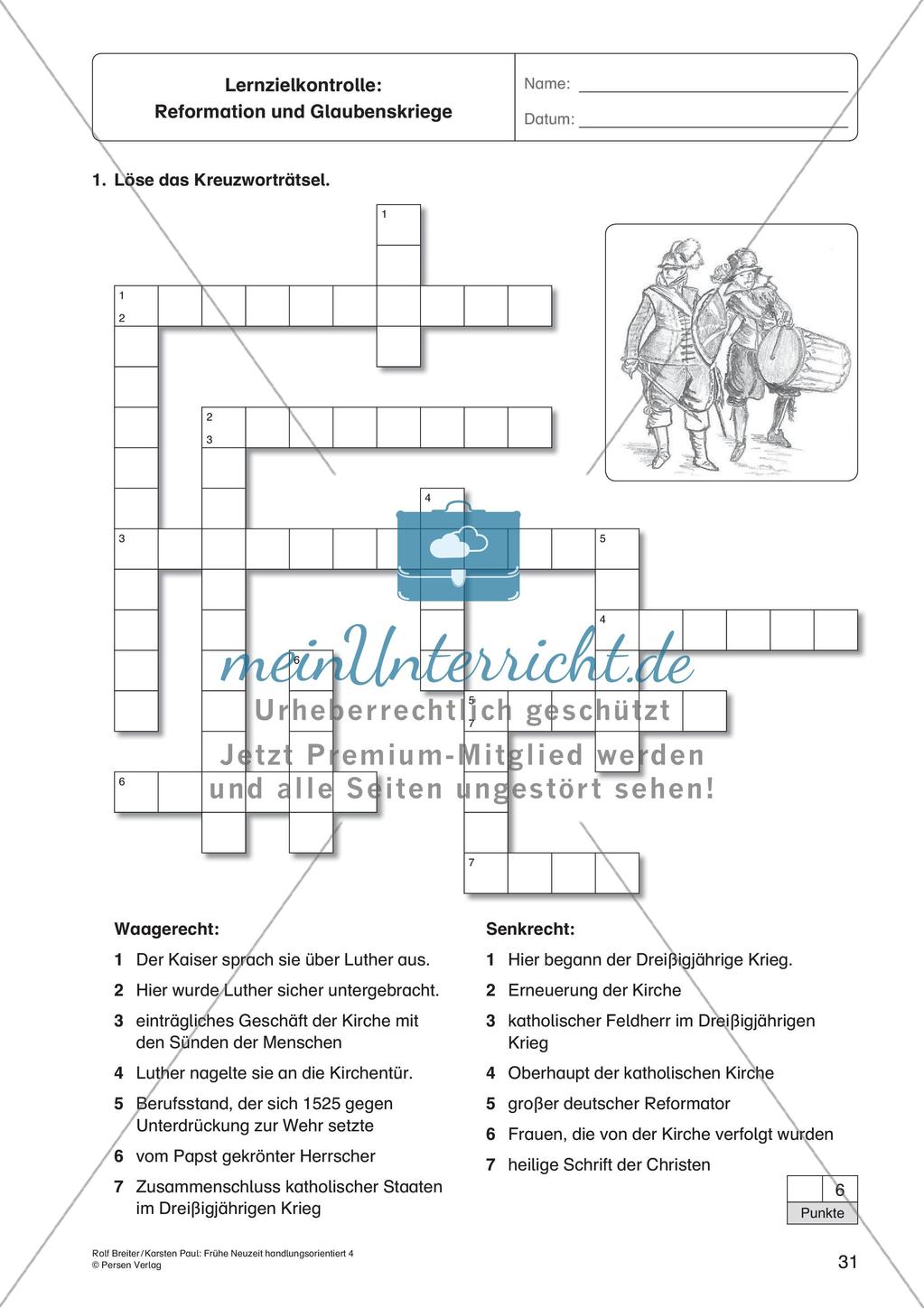 Die frühe Neuzeit: Die Reformation und die Glaubenskriege Preview 33