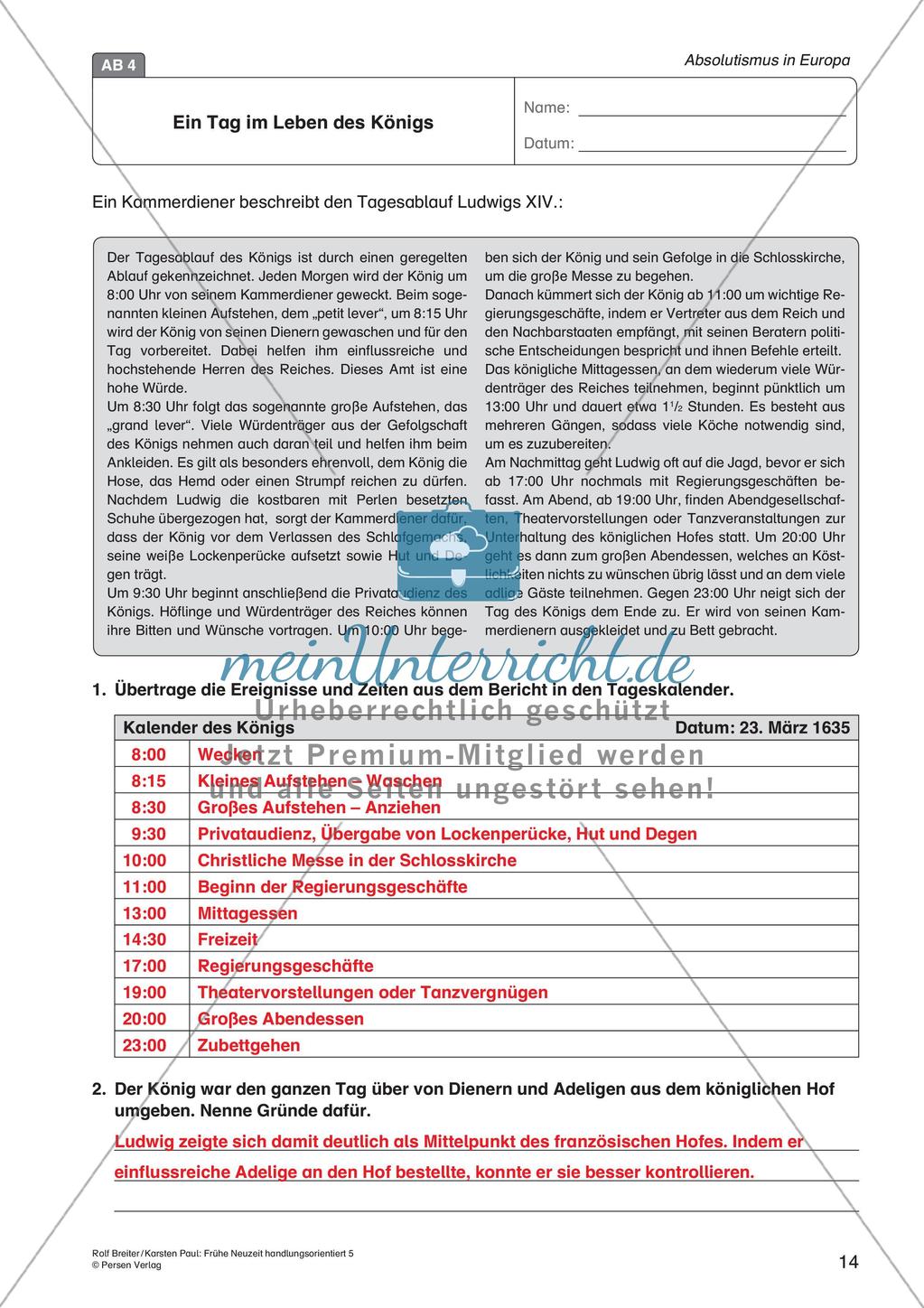Die frühe Neuzeit: Absolutismus in Europa Preview 16