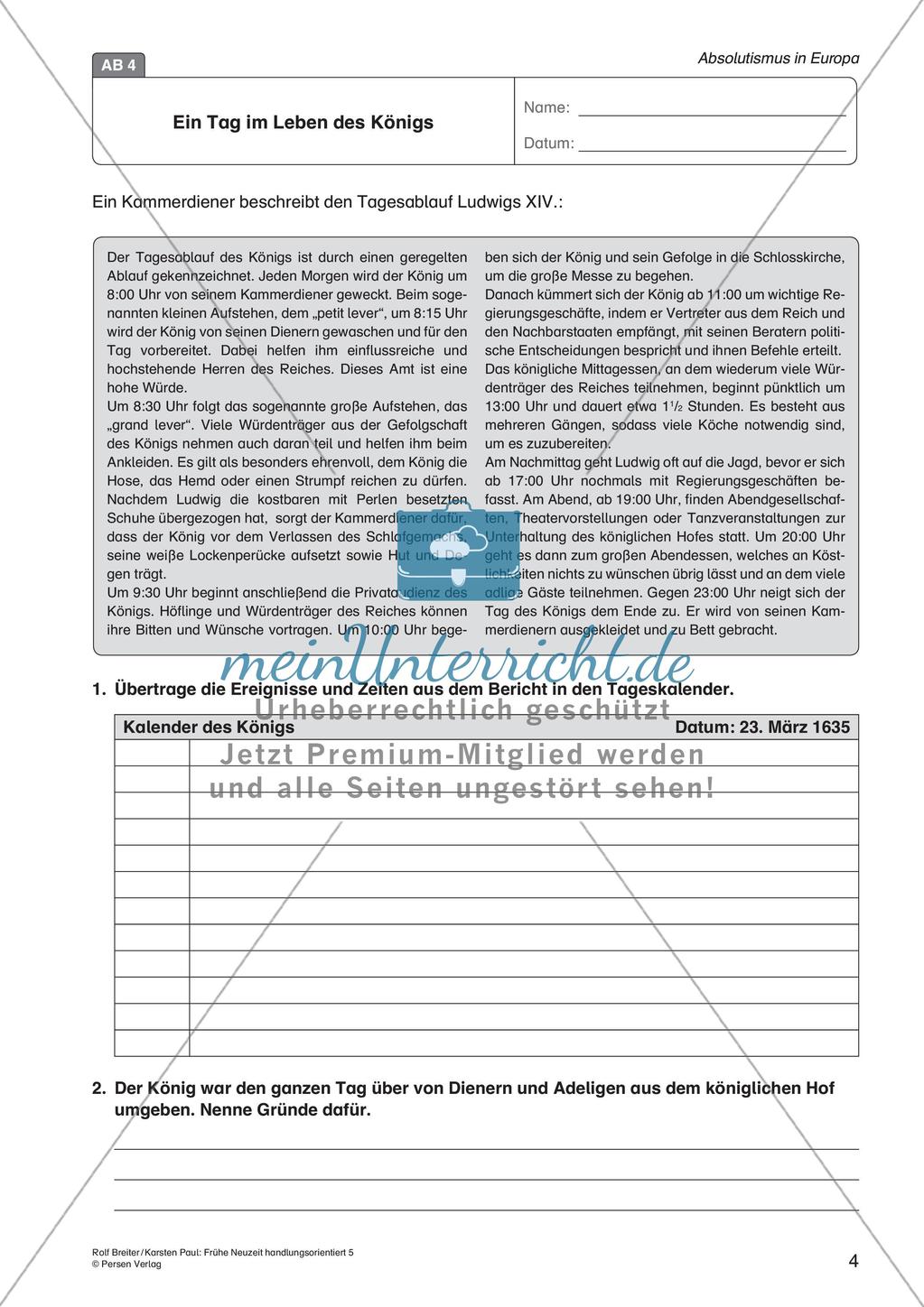 Die frühe Neuzeit: Absolutismus in Europa Preview 6
