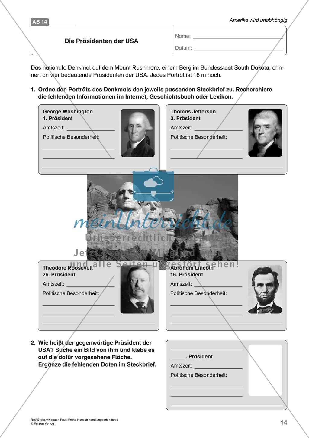 Die Frühe Neuzeit: Die Unabhängigkeit von Amerika Preview 16