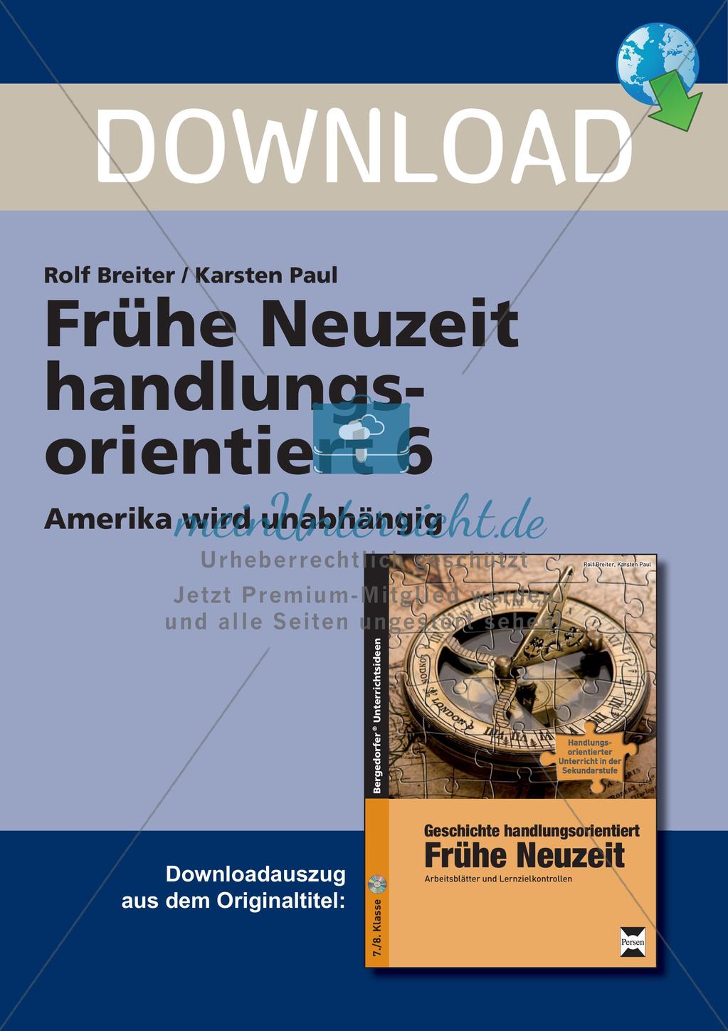 Die Frühe Neuzeit: Die Unabhängigkeit von Amerika Preview 1