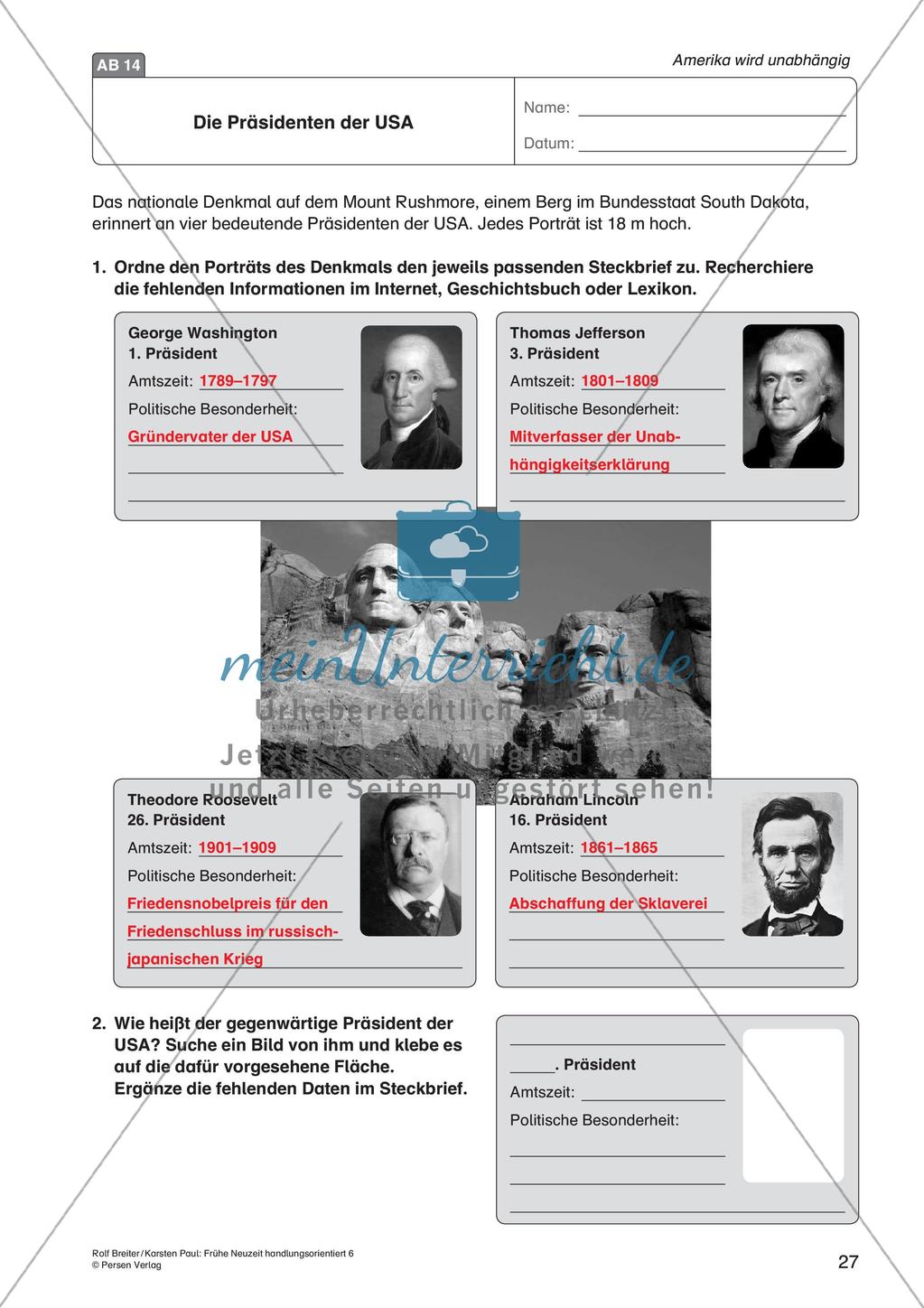 Die Frühe Neuzeit: Die Unabhängigkeit von Amerika Preview 29