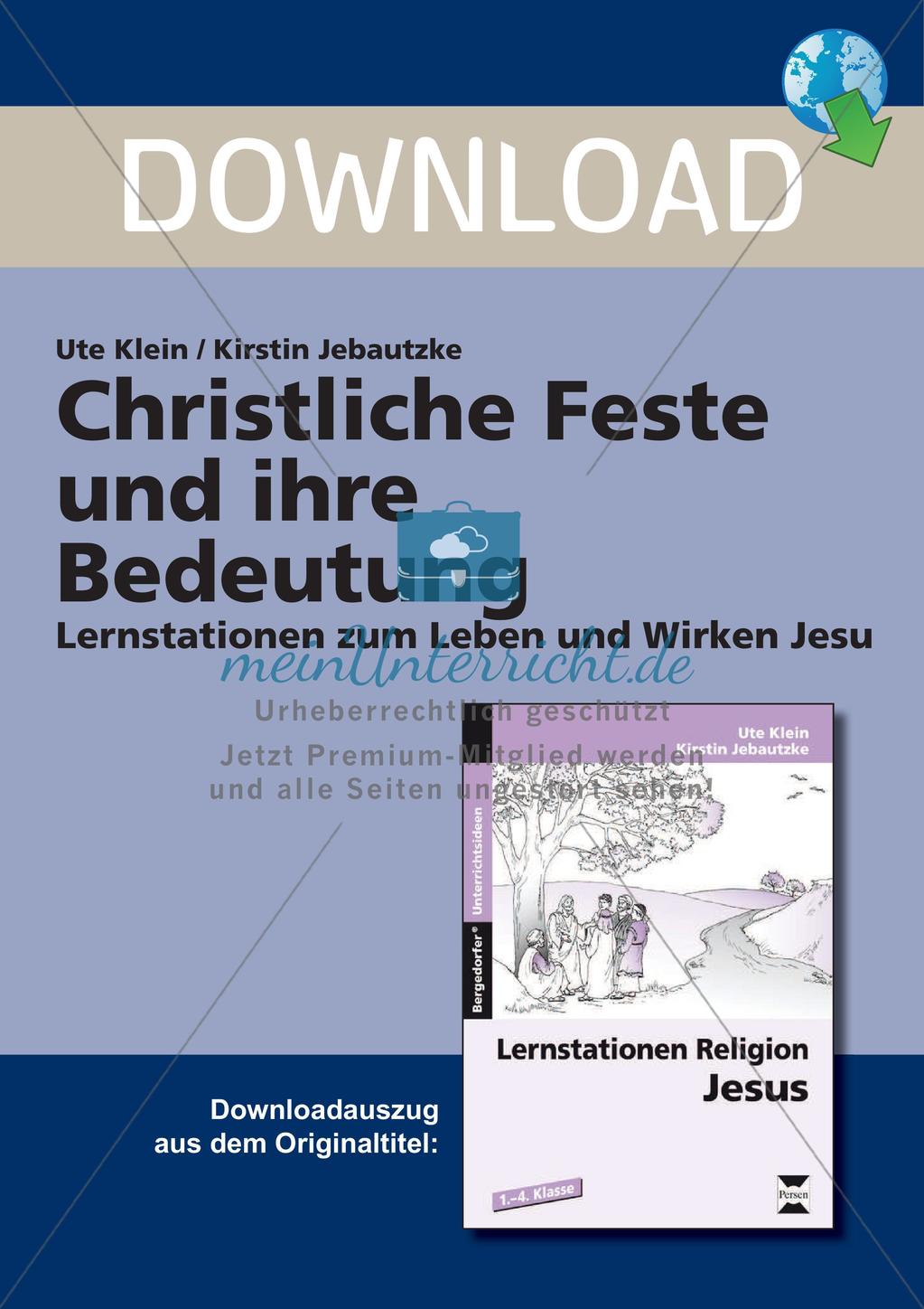 Christliche Feste und ihre Bedeutung Preview 1