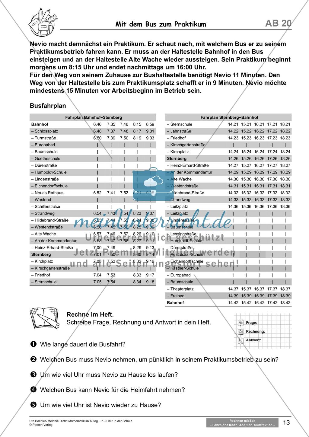 Mathematik im Alltag: In der Schule Preview 15