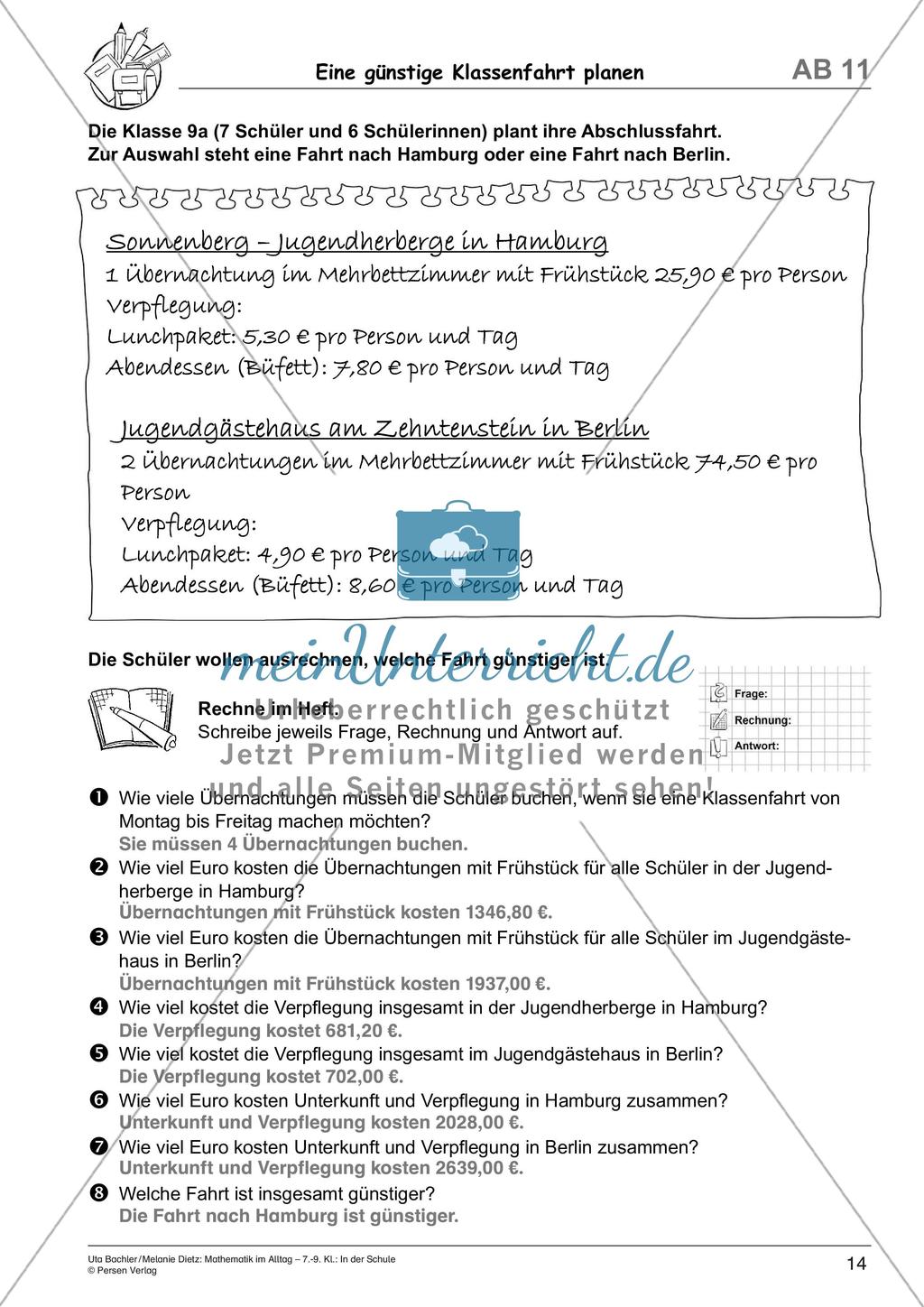 Mathematik im Alltag: In der Schule Preview 16
