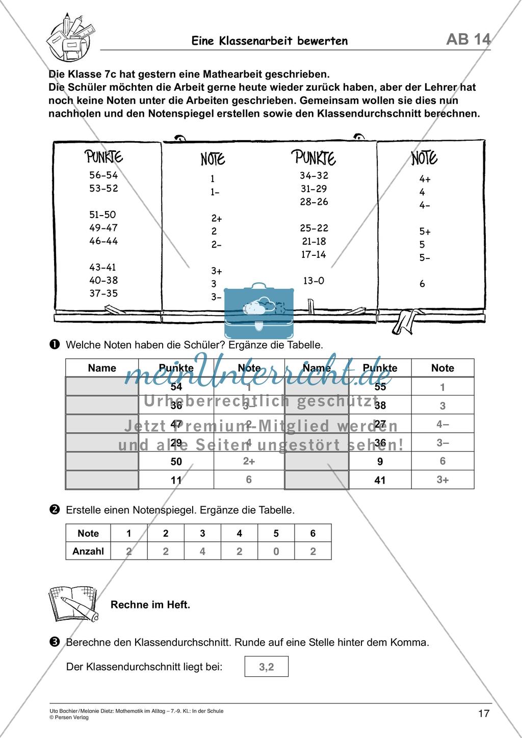 Mathematik im Alltag: In der Schule Preview 19