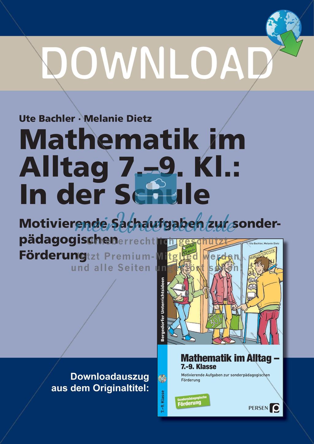 Mathematik im Alltag: In der Schule Preview 1