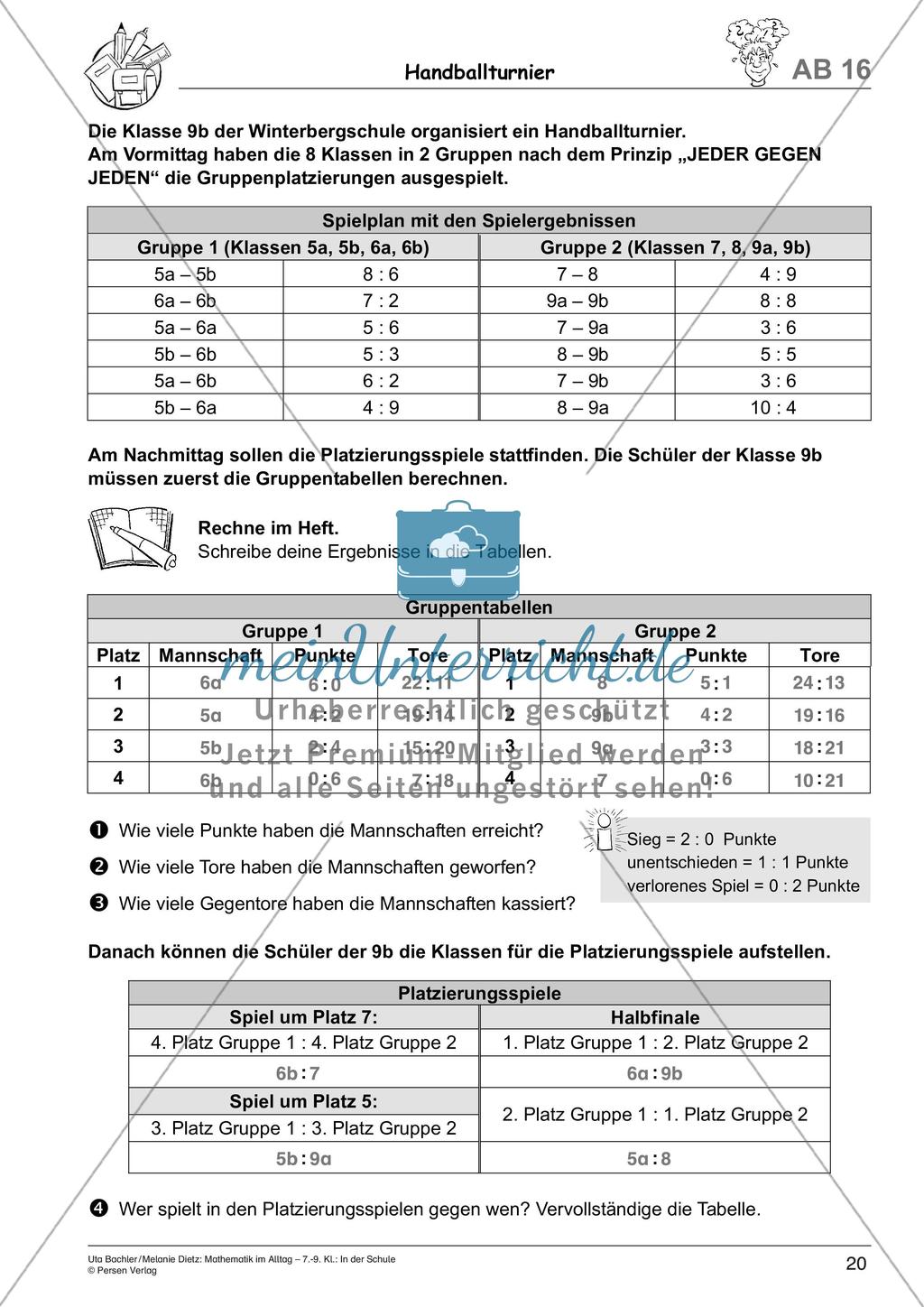 Mathematik im Alltag: In der Schule Preview 22