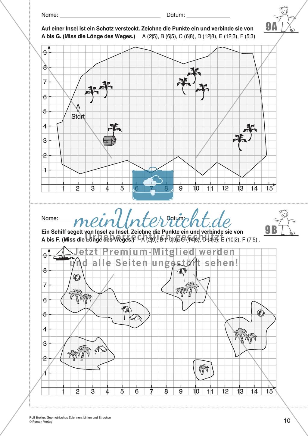 Das geometrische Zeichnen: Linien und Strecken Preview 12
