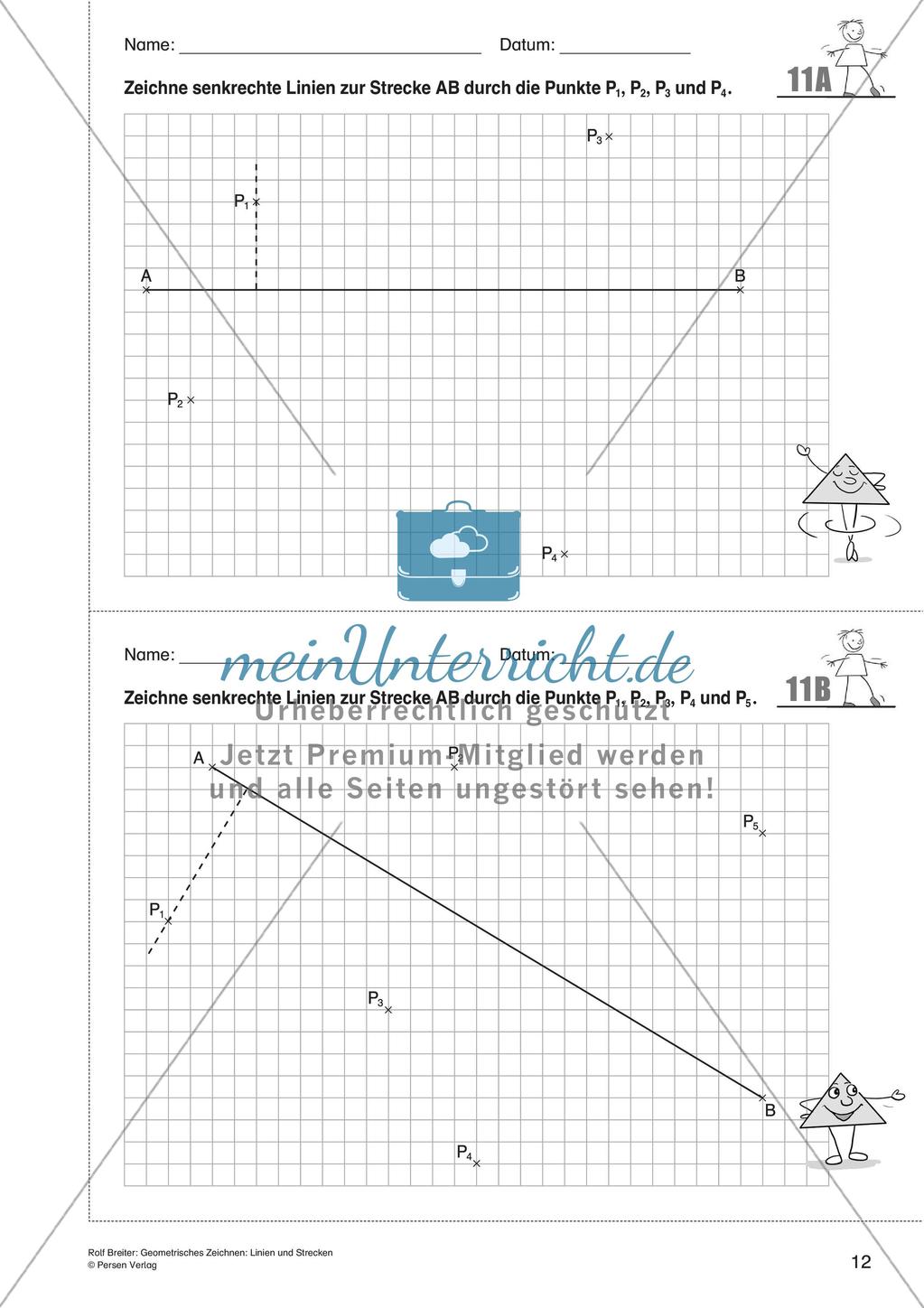 Das geometrische Zeichnen: Linien und Strecken Preview 14