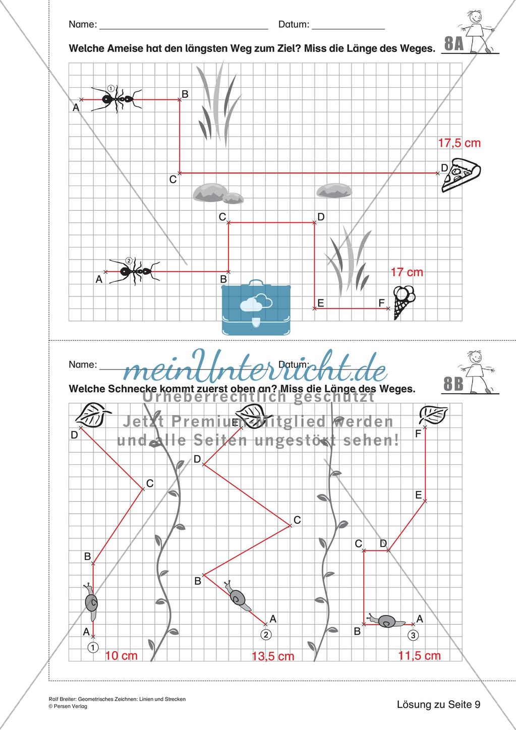 Das geometrische Zeichnen: Linien und Strecken Preview 22