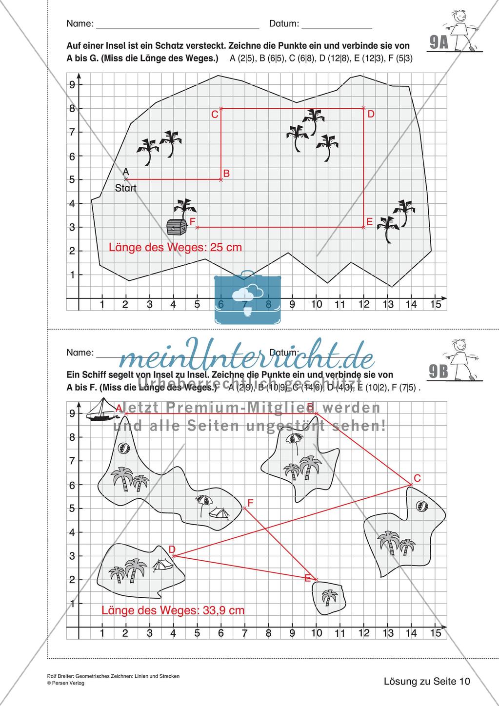 Das geometrische Zeichnen: Linien und Strecken Preview 23