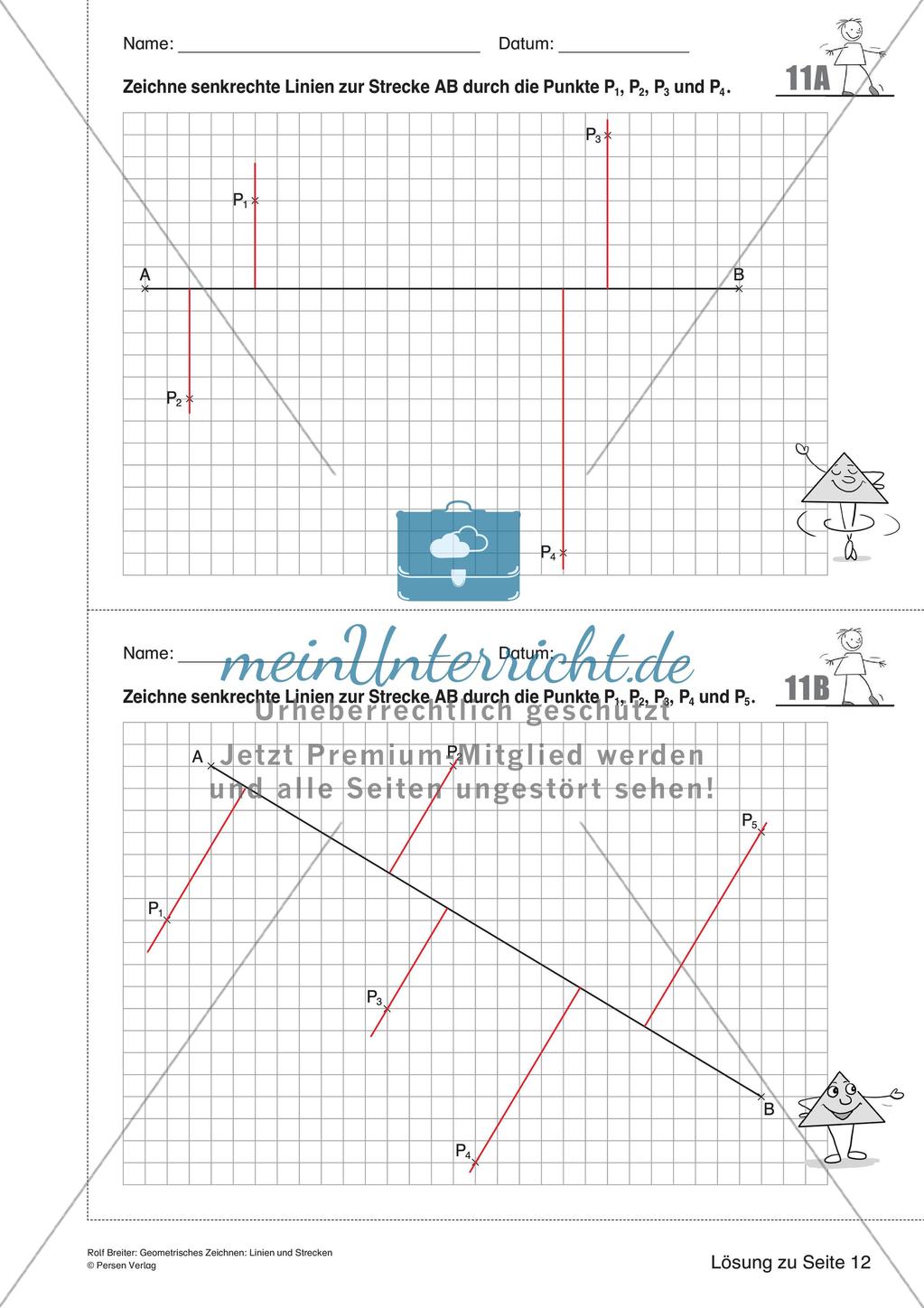 Das geometrische Zeichnen: Linien und Strecken Preview 25