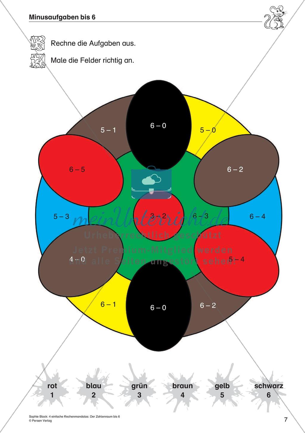 Rechenmandalas: Zahlenraum bis 6 Preview 9