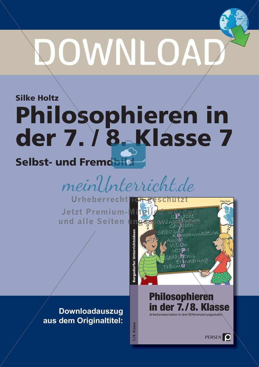 Philosophieren: Selbst- und Fremdbild Preview 1